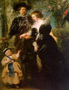 Peter Paul Rubens Rubens with his Wife, Helene Fourmont and Their Son, Peter Paul painting